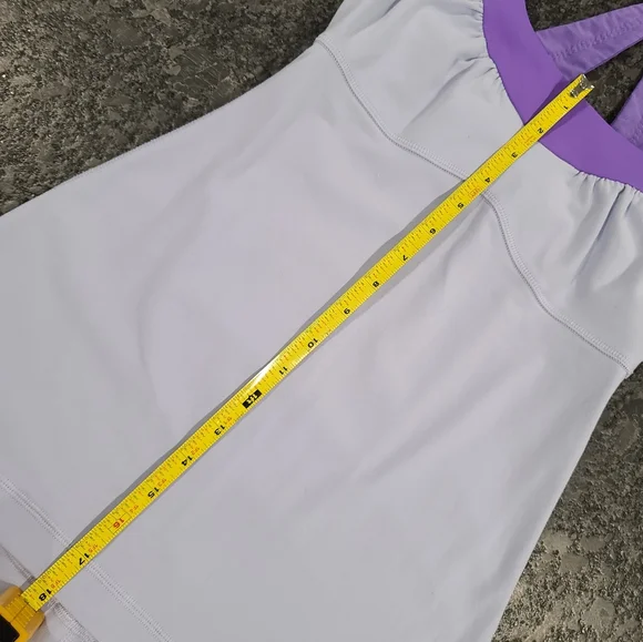 Lululemon Scoop Me Up Tank Built-In Bra Power Purple Racerback Halter Size 4 - Picture 11 of 14